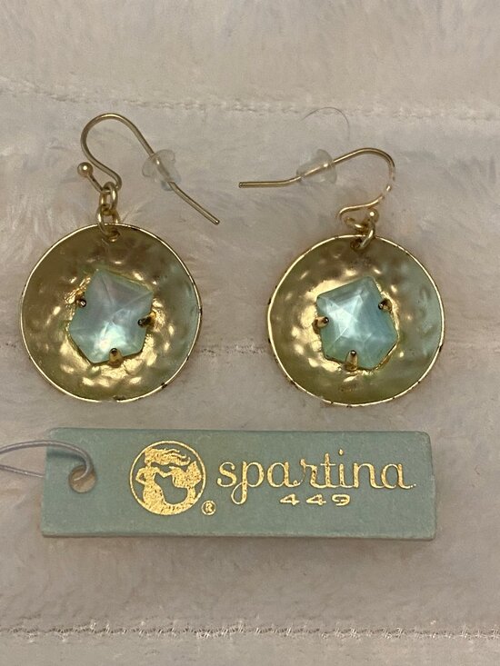 Spartina 449 Jewelry - Spartina 449 Blue Mother-of-Pearl & 18k Gold-Plated Drop Earrings